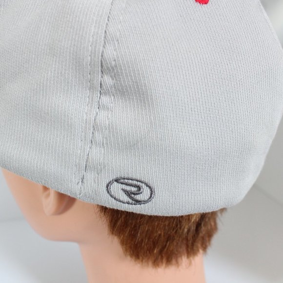 Richardson Pulse Flexfit Men's Gray/Red Embroidered S Baseball Hat ~L/XL~ - Picture 3 of 9
